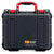 Pelican 1400 Case, Black with Red Handle & Latches ColorCase 