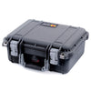 Pelican 1400 Case, Black with Silver Handle & Latches ColorCase