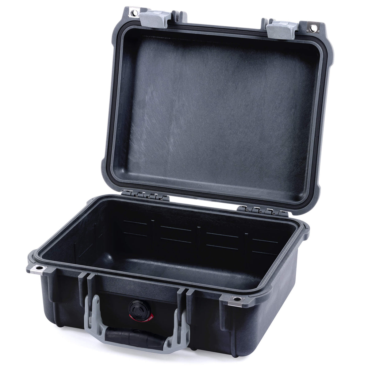 Pelican 1400 Case, Black with Silver Handle &amp; Latches None (Case Only) ColorCase 014000-0000-110-180