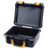 Pelican 1400 Case, Black with Yellow Handle & Latches None (Case Only) ColorCase 014000-0000-110-240