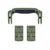 Pelican 1430 Replacement Handle & Latches, OD Green (Set of 1 Handle, 2 Latches) ColorCase 