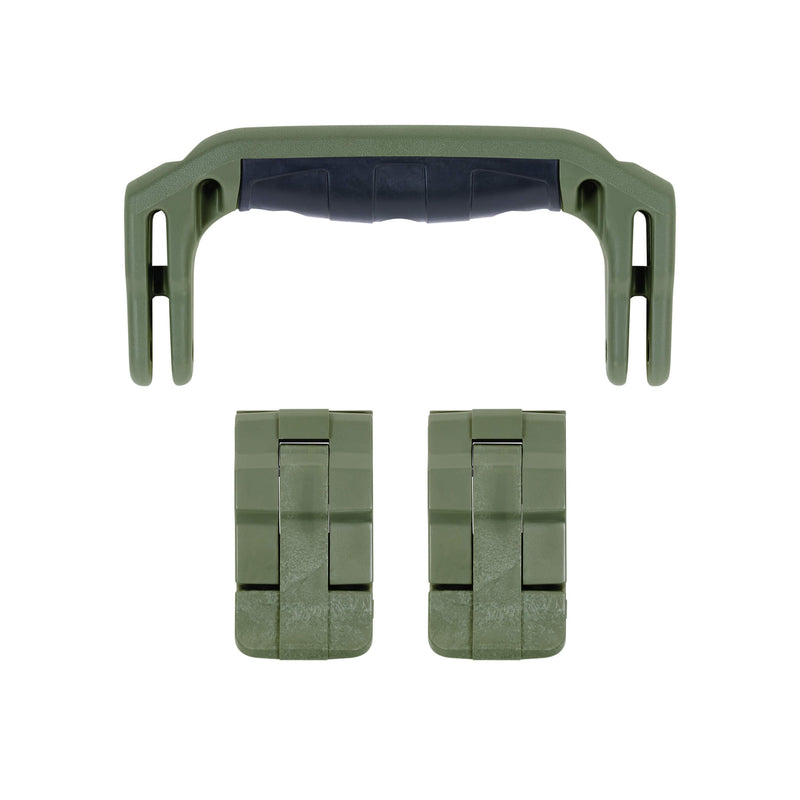 Pelican 1430 Replacement Handle & Latches, OD Green (Set of 1 Handle, 2 Latches) ColorCase 