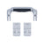 Pelican 1430 Replacement Handle & Latches, Silver (Set of 1 Handle, 2 Latches) ColorCase 