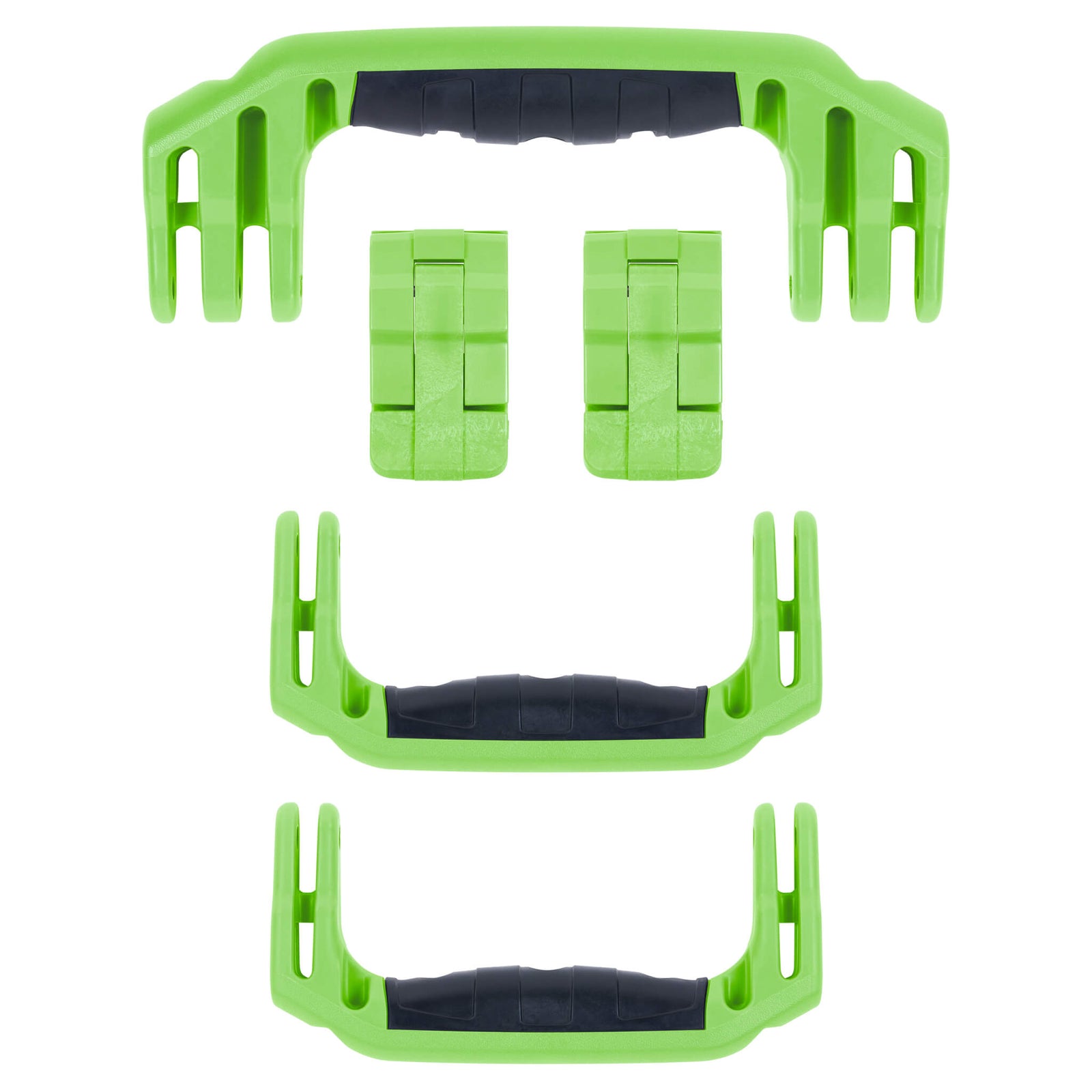 Pelican 1440 Replacement Handles & Latches, Lime Green (Set of 3 Handles, 2 Latches) ColorCase 