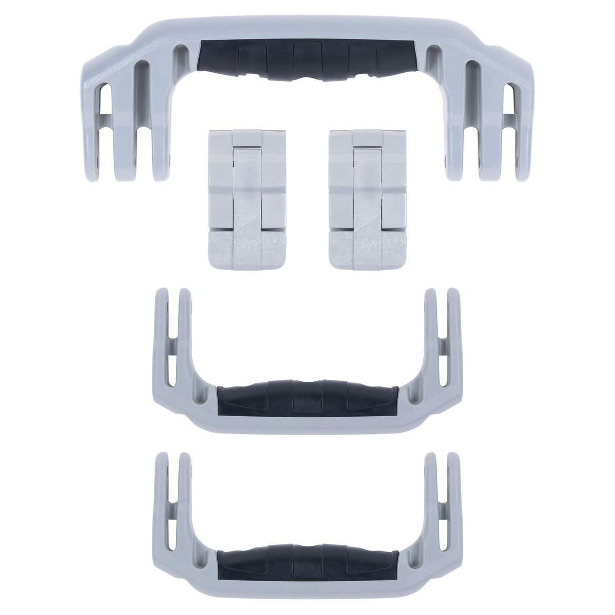 Pelican 1440 Replacement Handles &amp; Latches, Silver (Set of 3 Handles, 2 Latches) ColorCase 