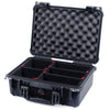 Pelican 1450 Case, Black TrekPak Divider System with Convolute Lid Foam ColorCase 014500-0020-110-110