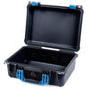 Pelican 1450 Case, Black with Blue Handle & Latches None (Case Only) ColorCase 014500-0000-110-120