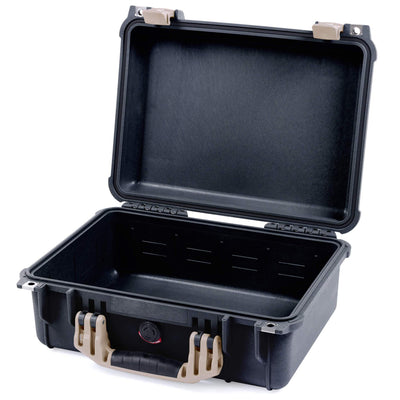 Pelican 1450 Case, Black with Desert Tan Handle & Latches None (Case Only) ColorCase 014500-0000-110-310