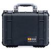 Pelican 1450 Case, Black with Silver Handle & Latches ColorCase