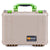 Pelican 1450 Case, Desert Tan with Lime Green Handle & Latches ColorCase 
