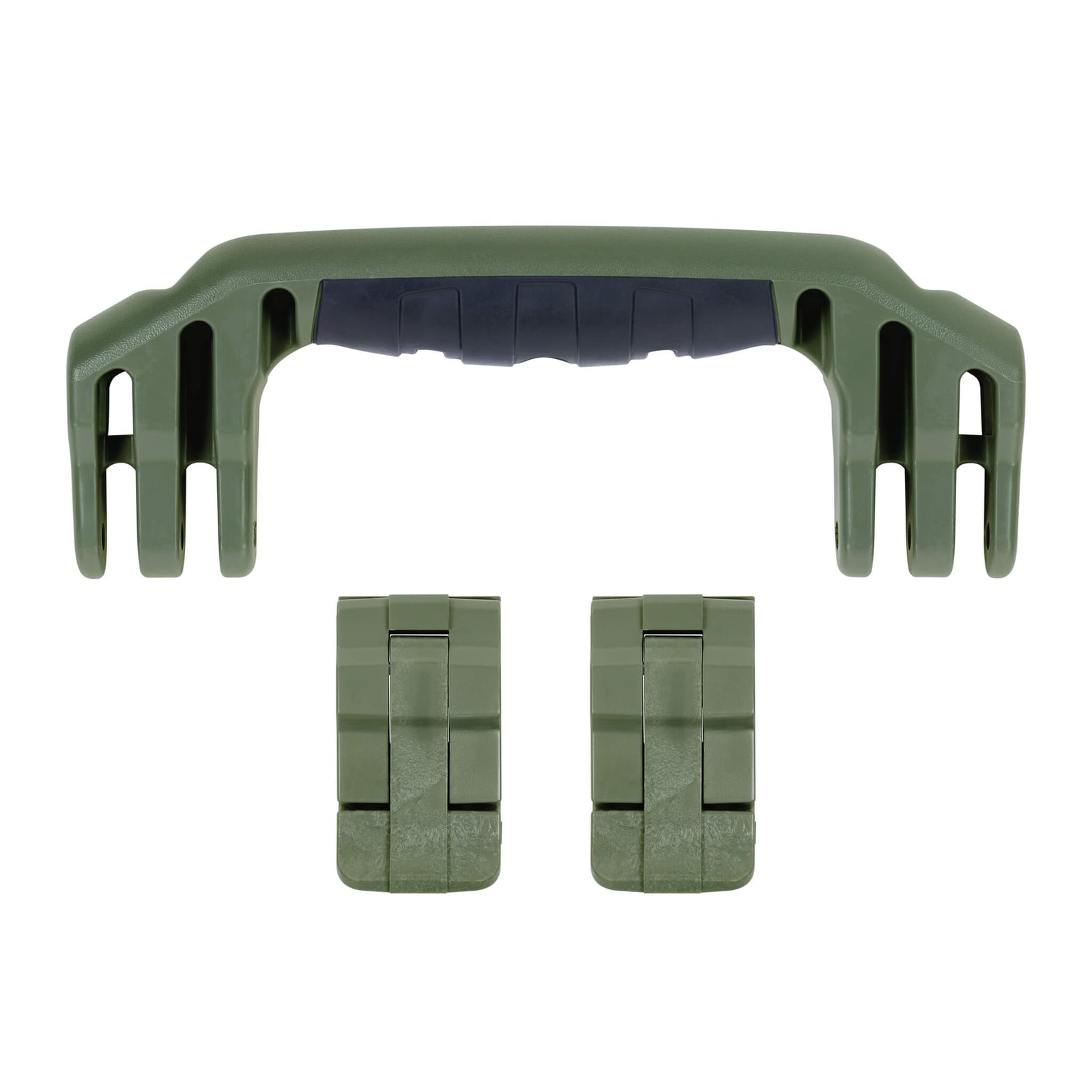 Pelican 1450 Replacement Handle & Latches, OD Green (Set of 1 Handle, 2 Latches) ColorCase 