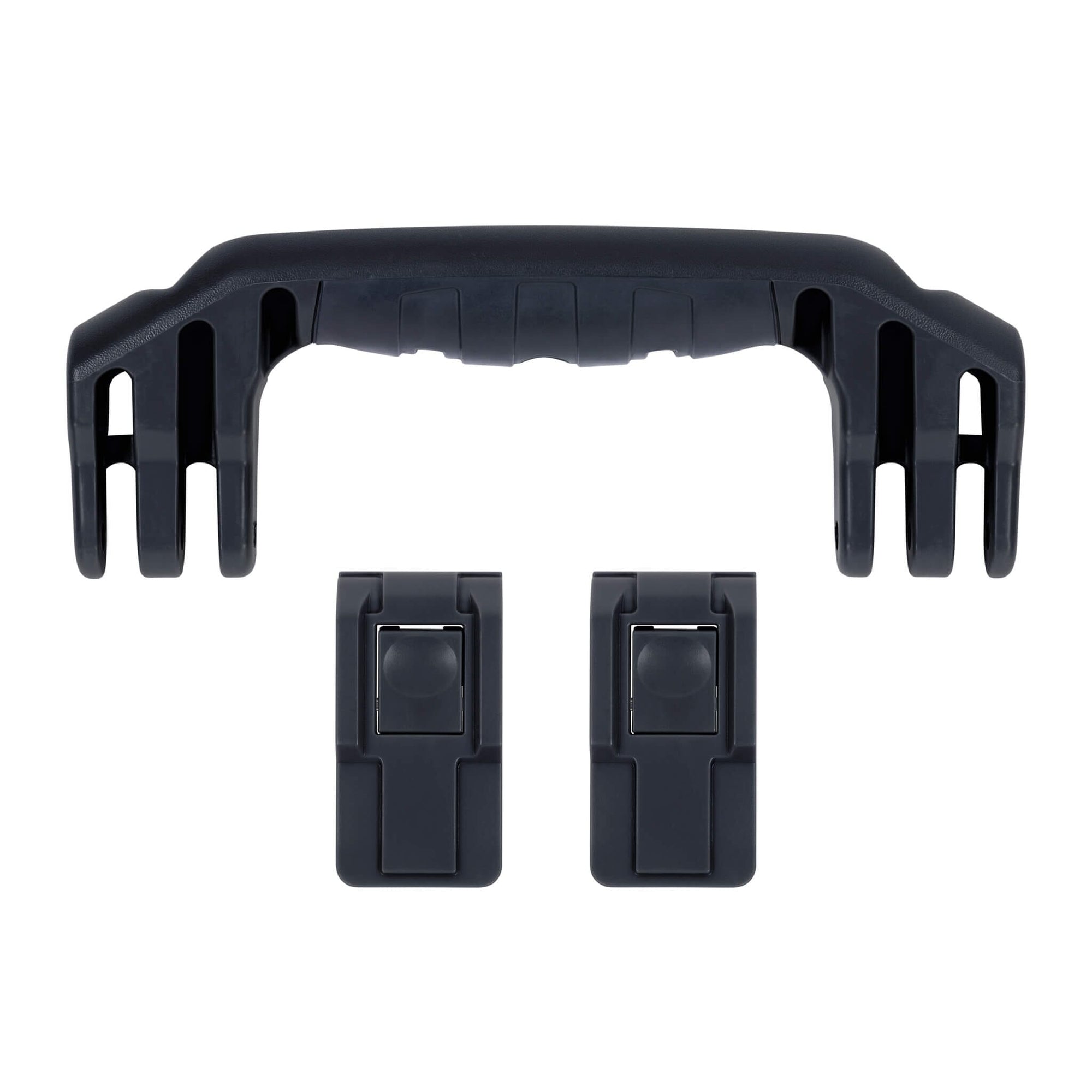 Pelican 1450 Replacement Handle & Latches, Black, Push-Button (Set of 1 Handle, 2 Latches) ColorCase 