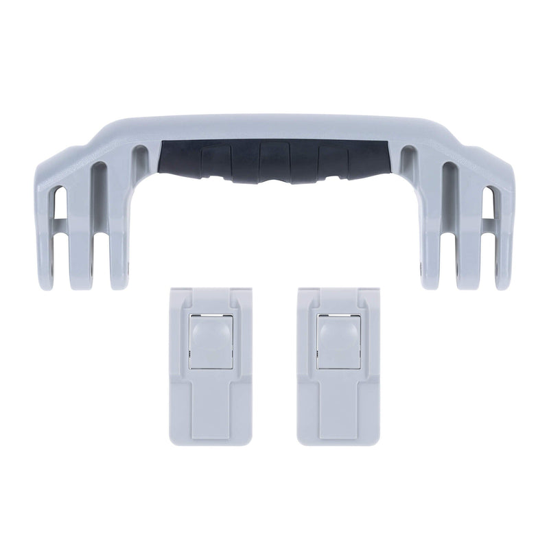 Pelican 1450 Replacement Handle & Latches, Silver, Push-Button (Set of 1 Handle, 2 Latches) ColorCase 