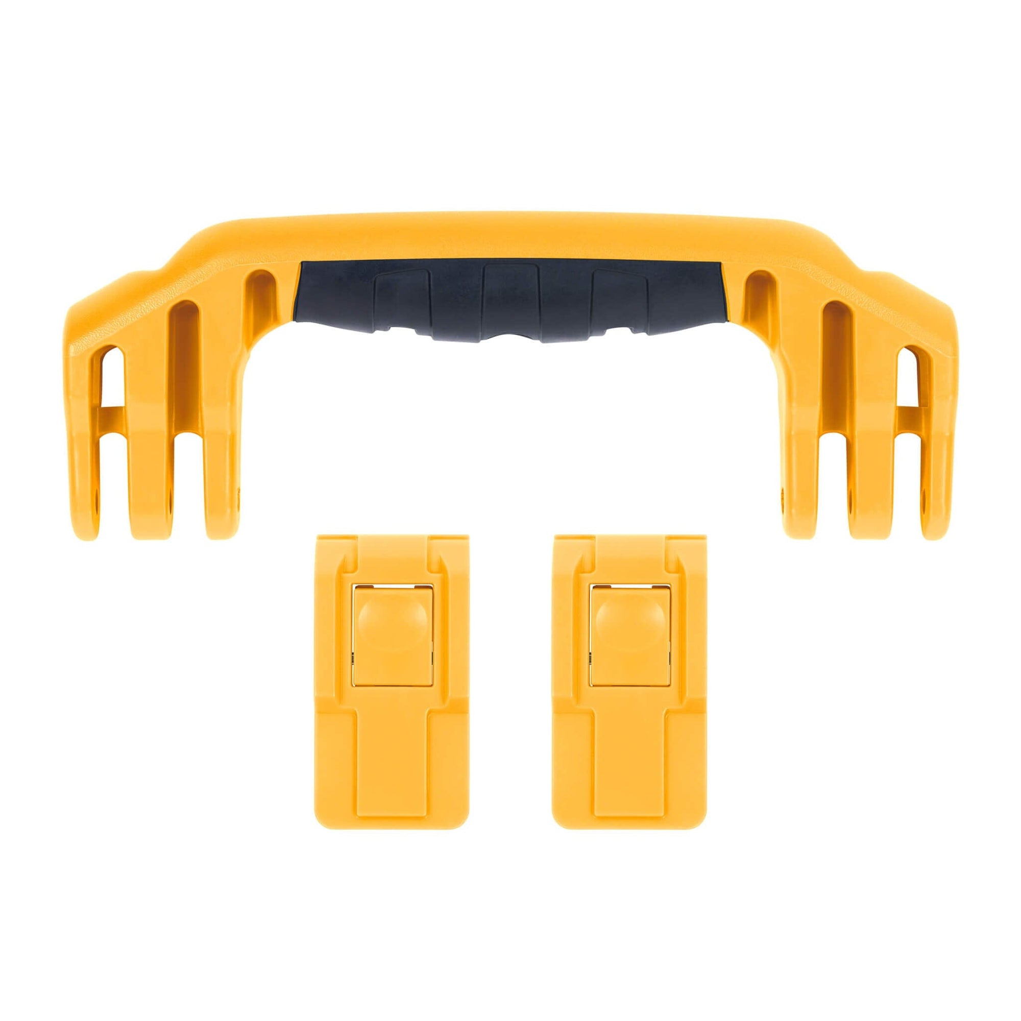 Pelican 1450 Replacement Handle & Latches, Yellow, Push-Button (Set of 1 Handle, 2 Latches) ColorCase 