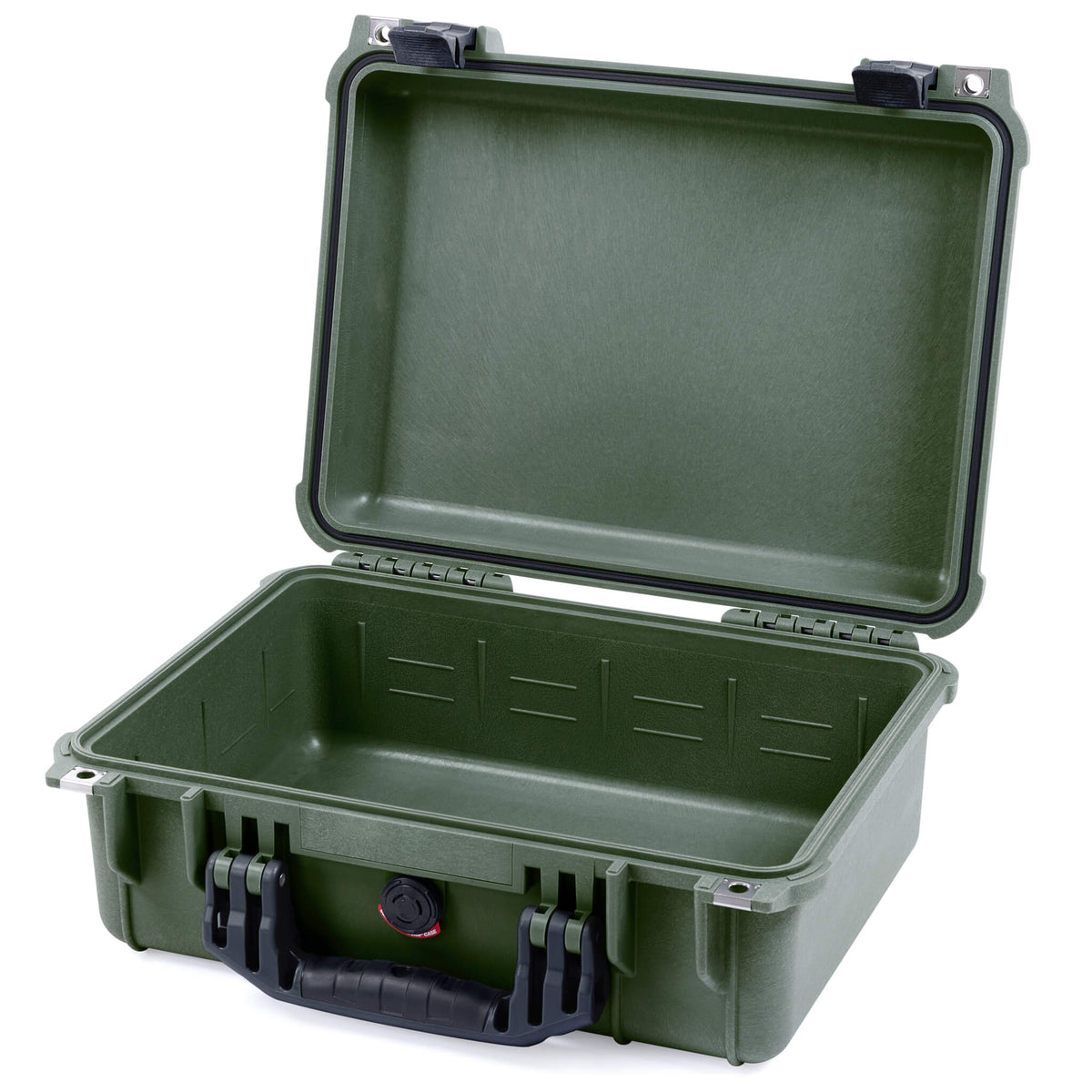 Pelican 1450 Case, OD Green with Black Handle &amp; Latches None (Case Only) ColorCase 014500-0000-130-110