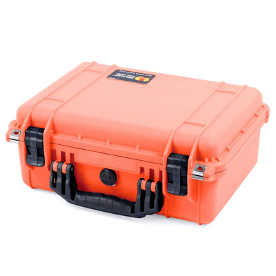 Pelican 1450 Case, Orange with Black Handle & Latches ColorCase