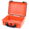 Pelican 1450 Case, Orange with Black Handle & Latches None (Case Only) ColorCase 014500-0000-150-110