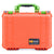 Pelican 1450 Case, Orange with Lime Green Handle & Latches ColorCase 