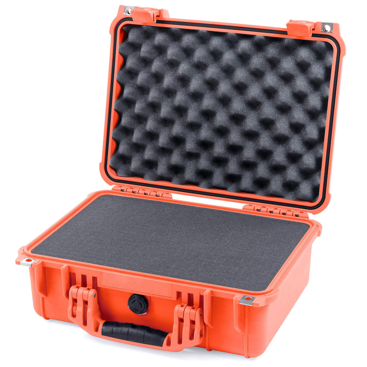 Pelican 1450 Case, Orange Pick &amp; Pluck Foam with Convolute Lid Foam ColorCase 014500-0001-150-150