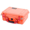 Pelican 1450 Case, Orange with Red Handle & Latches ColorCase