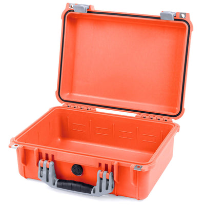 Pelican 1450 Case, Orange with Silver Handle & Latches None (Case Only) ColorCase 014500-0000-150-180