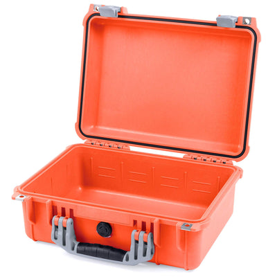 Pelican 1450 Case, Orange with Silver Handle & Latches None (Case Only) ColorCase 014500-0000-150-180