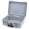 Pelican 1450 Case, Silver with Desert Tan Handle & Latches None (Case Only) ColorCase 014500-0000-180-310