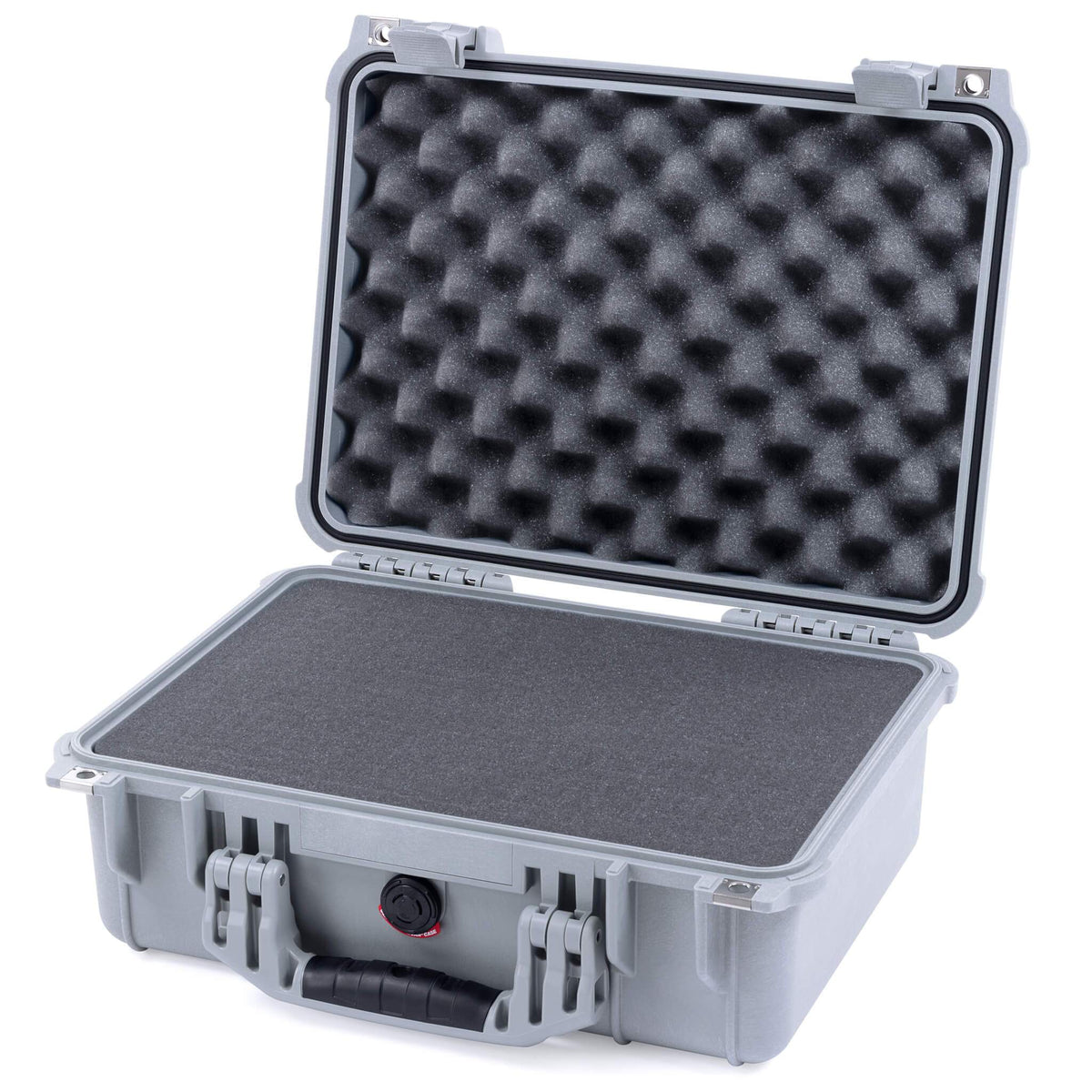 Pelican 1450 Case, Silver Pick &amp; Pluck Foam with Convolute Lid Foam ColorCase 014500-0001-180-180