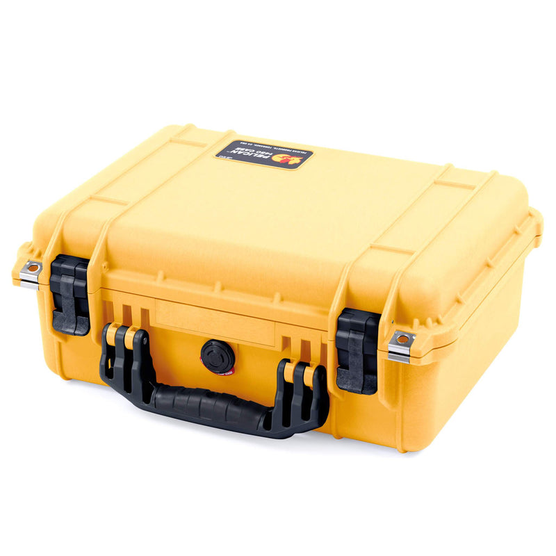 Pelican 1450 Case, Yellow with Black Handle & Latches ColorCase 