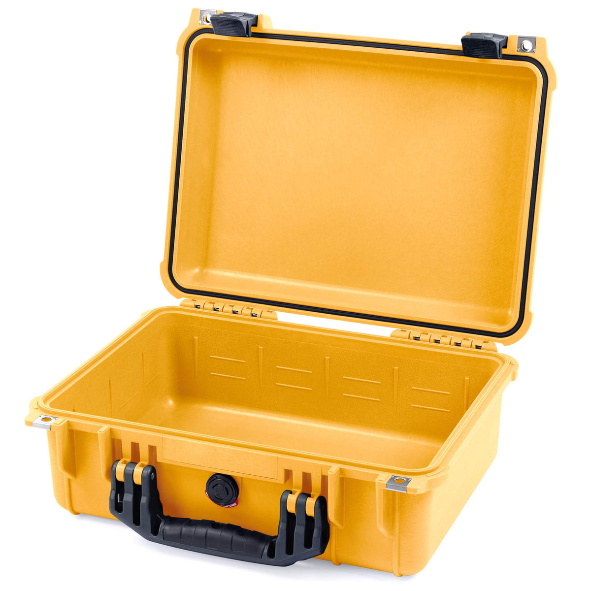 Pelican 1450 Case, Yellow with Black Handle &amp; Latches None (Case Only) ColorCase 014500-0000-240-110