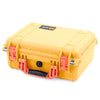 Pelican 1450 Case, Yellow with Orange Handle & Latches ColorCase