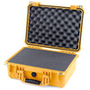 Pelican 1450 Case, Yellow Pick & Pluck Foam with Convolute Lid Foam ColorCase 014500-0001-240-240