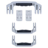 Pelican 1460 Replacement Handles & Latches, Silver (Set of 3 Handles, 2 Latches) ColorCase