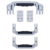 Pelican 1460 Replacement Handles & Latches, Silver (Set of 3 Handles, 2 Latches) ColorCase