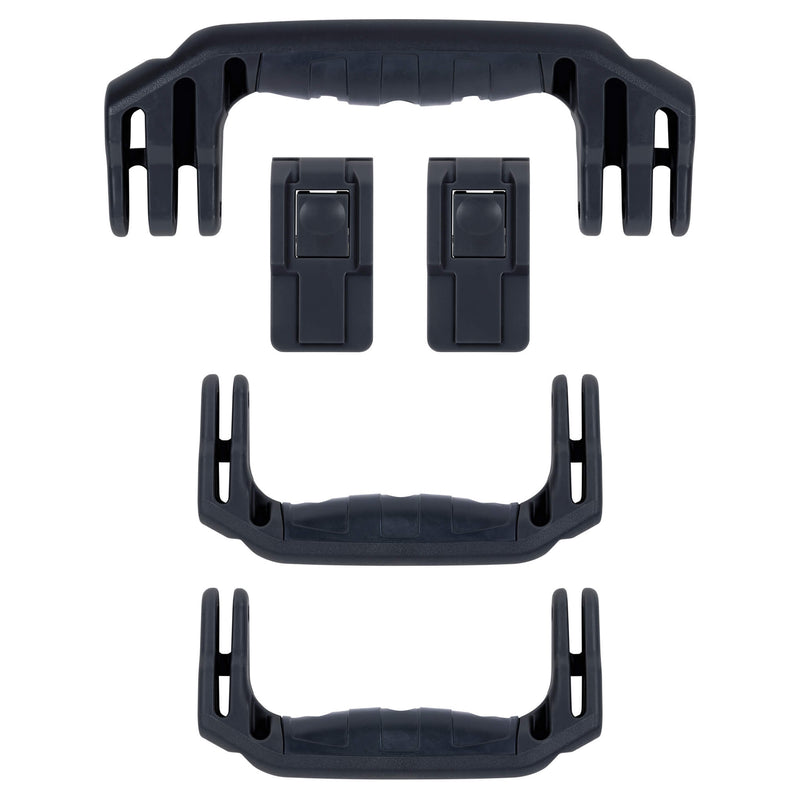 Pelican 1465 Air Replacement Handles & Latches, Black, Push-Button (Set of 3 Handles, 2 Latches) ColorCase 