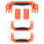 Pelican 1465 Air Replacement Handles & Latches, Orange, Push-Button (Set of 3 Handles, 2 Latches) ColorCase 