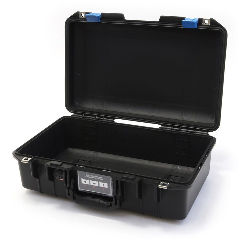 Pelican 1485 Air Case, Black with Blue Latches ColorCase 