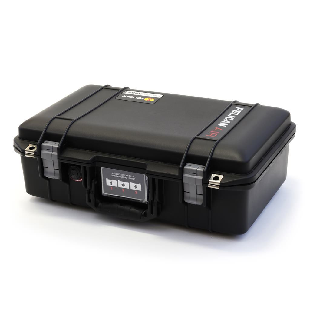 Pelican 1485 Air Case, Black with Silver Latches ColorCase 