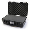 Pelican 1485 Air Case, Black with Silver Latches Pick & Pluck Foam with Convolute Lid Foam ColorCase 014850-0001-110-180