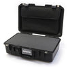 Pelican 1485 Air Case, Black with Silver Latches Pick & Pluck Foam with Computer Pouch ColorCase 014850-0201-110-180