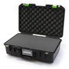 Pelican 1485 Air Case, Black with Lime Green Latches Pick & Pluck Foam with Convolute Lid Foam ColorCase 014850-0001-110-300