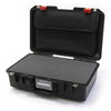 Pelican 1485 Air Case, Black with Red Latches Pick & Pluck Foam with Computer Pouch ColorCase 014850-0201-110-320