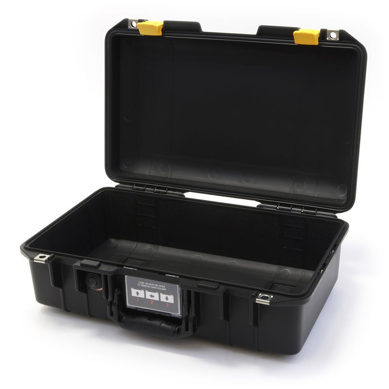 Pelican 1485 Air Case, Black with Yellow Latches ColorCase 