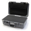 Pelican 1485 Air Case, Silver with Black Latches Pick & Pluck Foam with Computer Pouch ColorCase 014850-0201-180-110