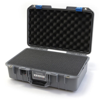 Pelican 1485 Air Case, Silver with Blue Latches Pick & Pluck Foam with Convolute Lid Foam ColorCase 014850-0001-180-120