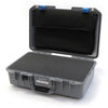 Pelican 1485 Air Case, Silver with Blue Latches Pick & Pluck Foam with Computer Pouch ColorCase 014850-0201-180-120