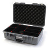 Pelican 1485 Air Case, Silver TrekPak Divider System with Convolute Lid Foam ColorCase 014850-0020-180-180