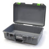 Pelican 1485 Air Case, Silver with Lime Green Latches None (Case Only) ColorCase 014850-0000-180-300