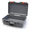 Pelican 1485 Air Case, Silver with Orange Latches None (Case Only) ColorCase 014850-0000-180-150