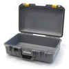 Pelican 1485 Air Case, Silver with Yellow Latches None (Case Only) ColorCase 014850-0000-180-240